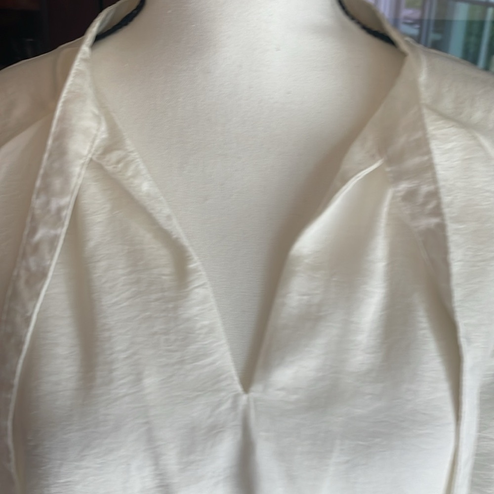 Bishop + Young Cream Blouse M - Picture 2 of 10
